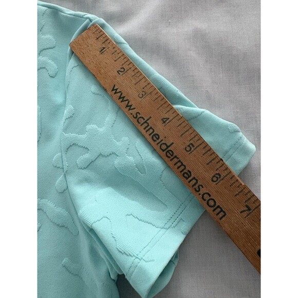 J McLaughlin Catalina Cloth Shirt Medium Textured Coral Pattern Fitted Beach - Picture 13 of 16